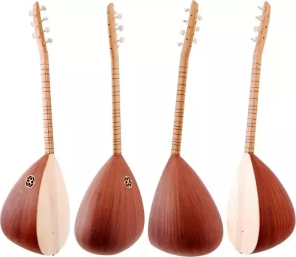 Bağlama Yaprak Maun Kısa 36 TEKNE BYMK+Kılıf Hediyeli - Image 1