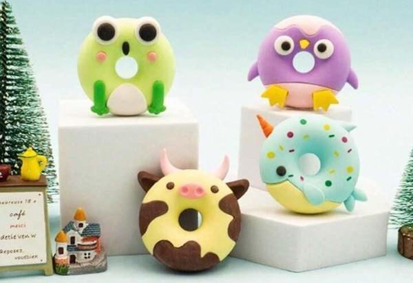 Sevimli Donut Animal Silgi 1 Adet - Image 1