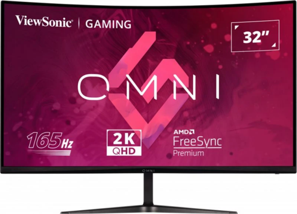 ViewSonic 31.5" VA VX3218C-2K 1MS 165HZ HDMI-DP KAVISLI GAMING MONİTÖ - Image 1