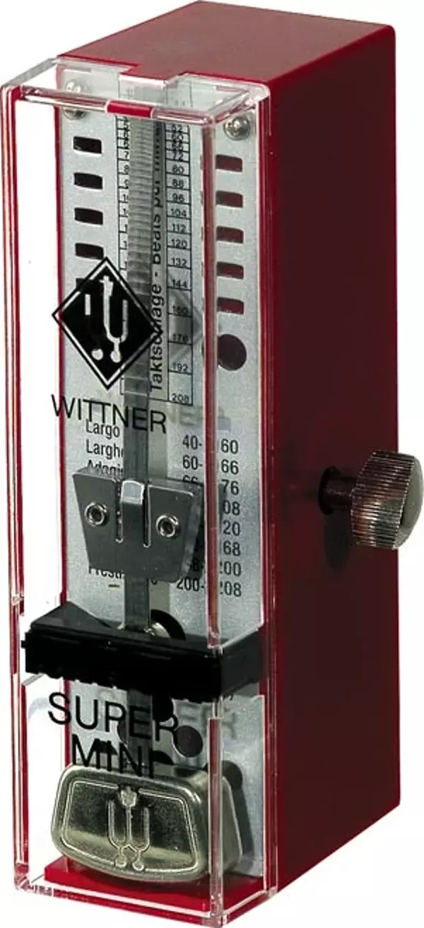 Wittner Metronom Mekanik Süper Mini Bordo 884051 - Image 1