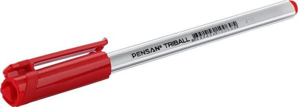 Pensan Triball Tükenmez Kalem 12'li Kutu - Kırmızı - Image 1