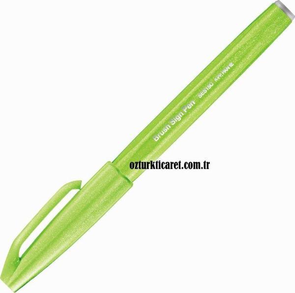 Pentel Brush Sign Pen Touch Light Green - Image 1
