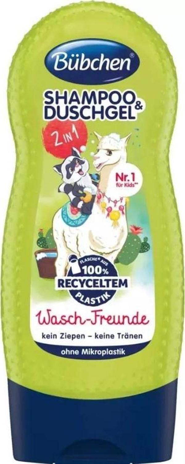 Bübchen Çocuk Şampuan&Duş Jeli 2 in 1 Wasch Friend 230 ml - Image 1