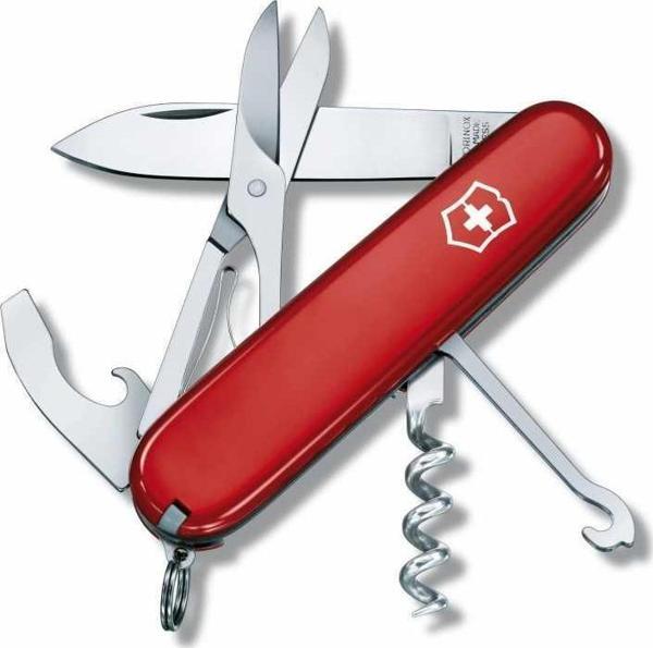 Victorinox Compact 1.3405 Kırmızı İsviçre Çakısı 91mm 15F - Image 1