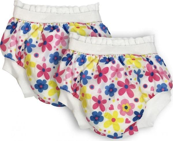 Sema Baby 2'li  Desenli Lüks Alıştırma Külodu No.2 15-20 kg - Flowers - Image 1