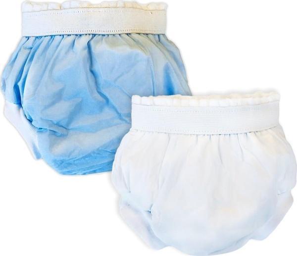 Sema Baby 2'li Lüks Alıştırma Külodu 10-15 kg - Beyaz/Mavi - Image 1
