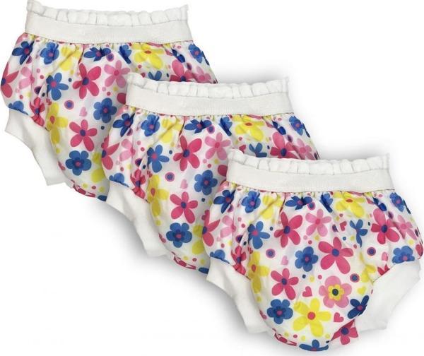 Sema Baby 3'lü Desenli Lüks Alıştırma Külodu No.2 15-20 kg - Flowers - Image 1