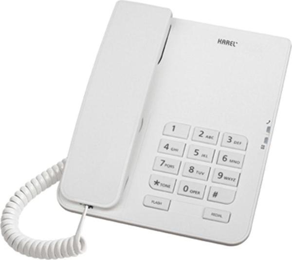 Beyaz Analog Masa Üstü Kablolu Telefon Tm140 - Image 1