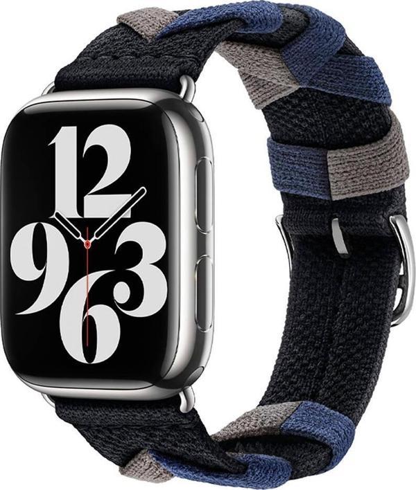 Watch 42mm Uyumlu KRD-97 Sarmal Örgü Tasarımlı Lüx Kordon - Image 1
