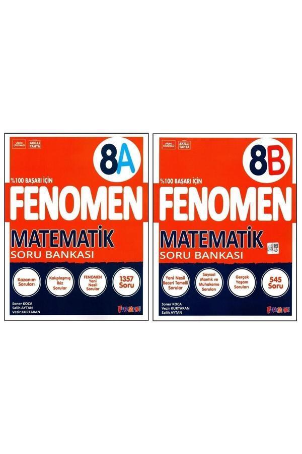Fenomen 8. Sınıf LGS Matematik Soru Bankası (A)+(B) Kitabı 2 Kitap - Ankara Yayıncılık - Image 1