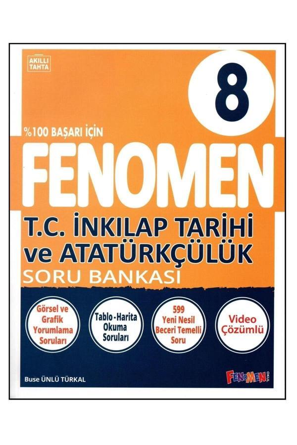 Fenomen 8. Sınıf LGS İnkılap Tarihi ve Atatürkçülük Soru Bankası - Gama Yayınları - Image 1