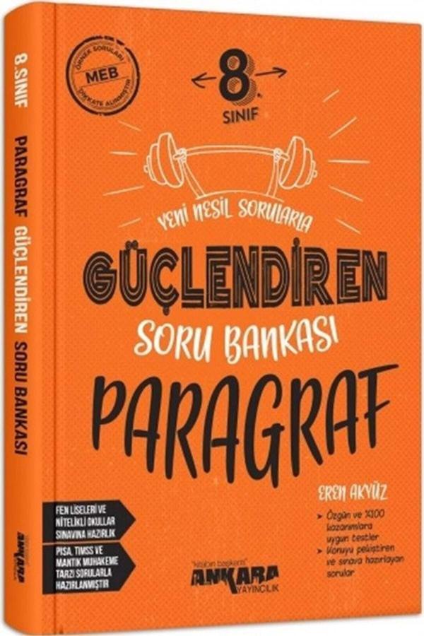 Ankara Güçlendiren 8. Sınıf Paragraf Soru Bankası 2022 - Karekök Eğitim Yayınları - Image 1