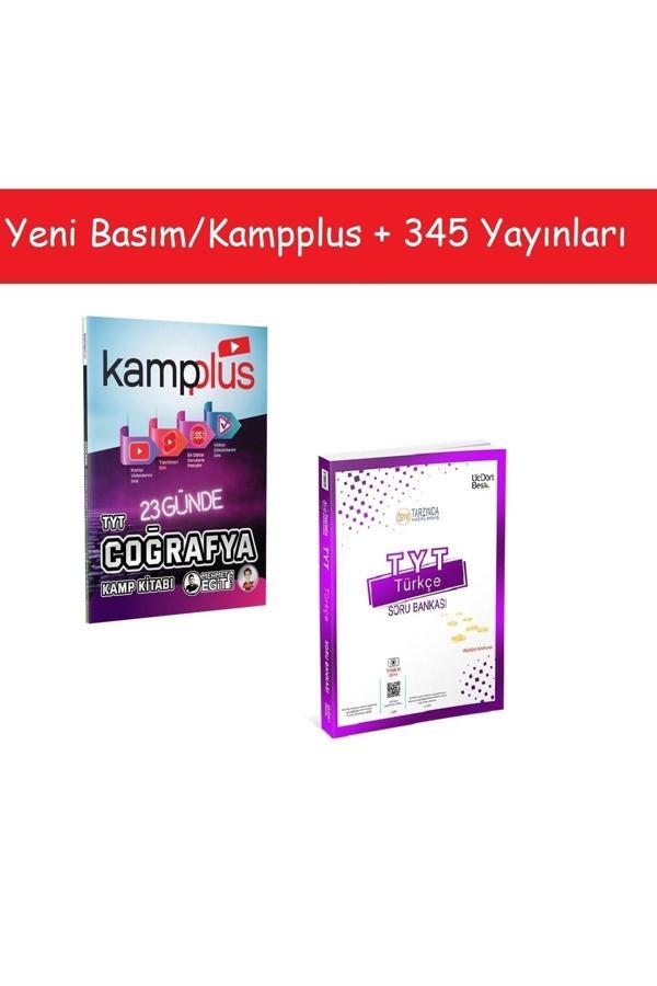 Kampplus 23 Günde Tyt Coğrafya Kampı & 345 Yayınları Tyt Türkçe Soru Bankası - Tonguç Akademi - Image 1
