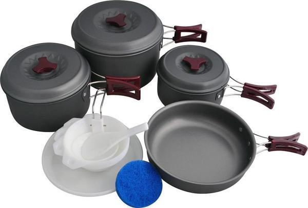 FreeCamp Anodize Alüminyum Kazanlı Yemek Seti - Image 1