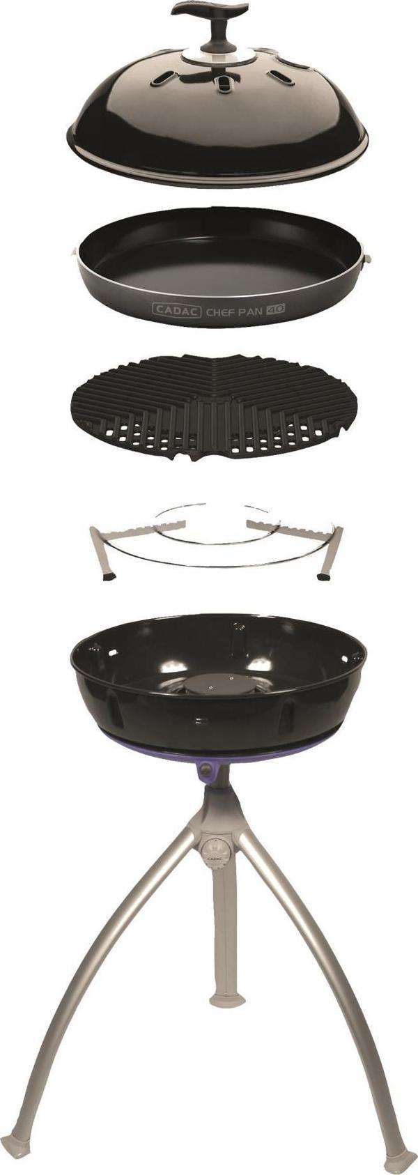 Cadac Grillo Chef 40 BBQ/Chef Pan Combo 30mbar Mangal - Image 1