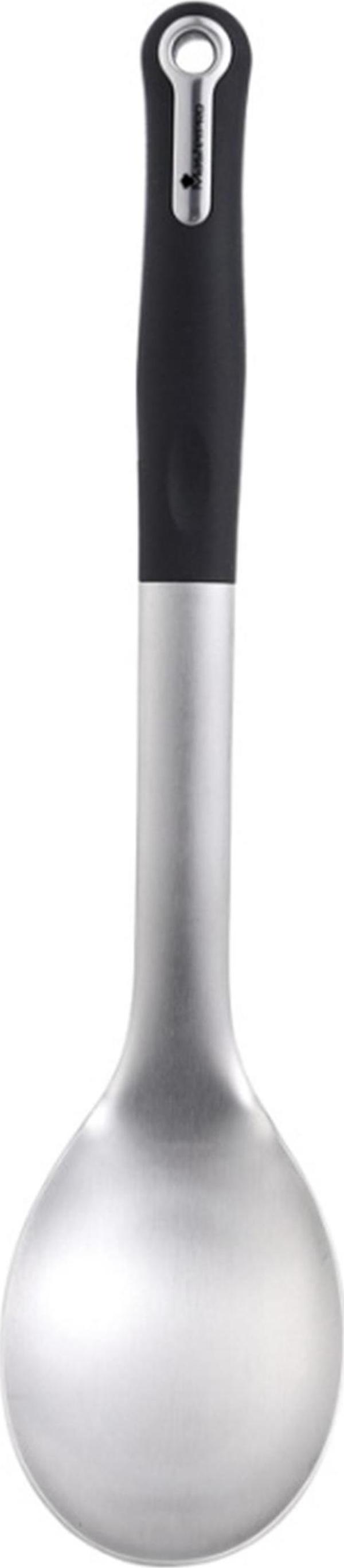 MasterPro 4857 Foodies Collection serisi Paslanmaz Çelik Yemek Yapma Kaşığı 32,7x7,1x5 cm PBT materyal - Image 1