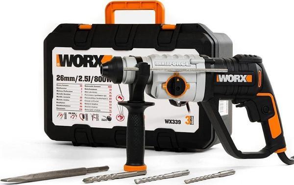 WORX WX339 800Watt 2.5J Profesyonel SDS-Plus Kırıcı/Delici + 4 Adet Uç - Image 1