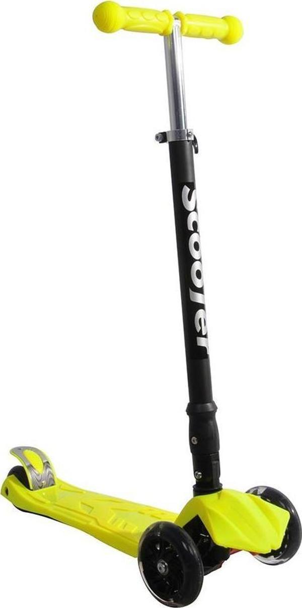 Xslide Işıklı Tekerlekli Scooter-SARI - Image 1