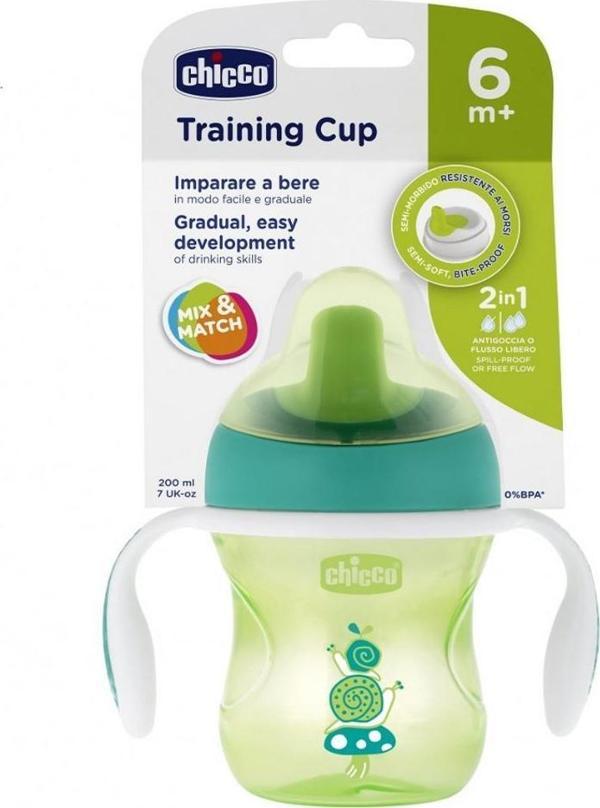 Chicco Yarı Yumuşak Uçlu Eğitim Bardağı 6 Ay+ Unisex - Image 1