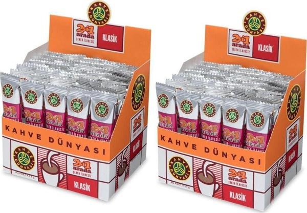 Kahve Dünyası 2 si 1 Arada Klasik Kahve  40 x 12 gr x 2 Adet - Image 1