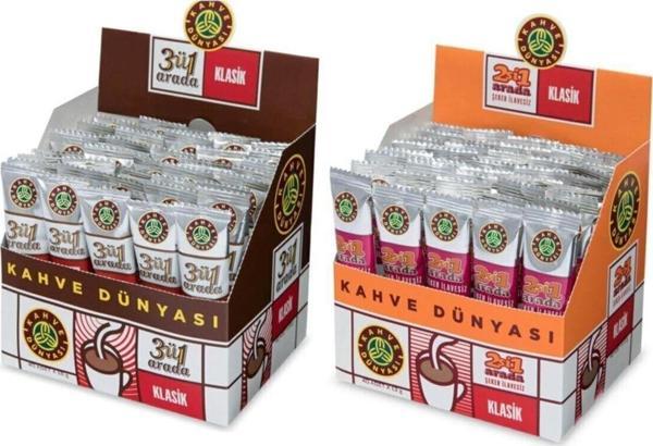 Kahve Dünyası 3ü1 Arada Klasik Kahve 40 x 18  gr ve 2 si 1 Arada Klasik Kahve 40 x 12  gr - Image 1