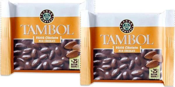 Kahve Dünyası Tambol Sütlü Çikolata77 gr x 2 Adet - Image 1