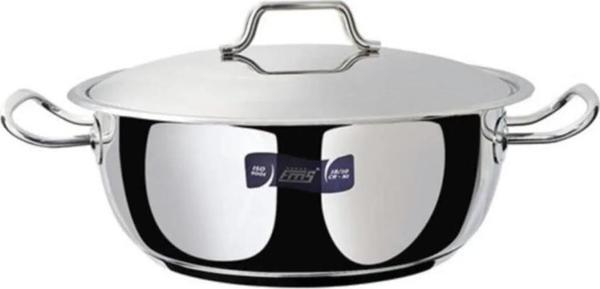 FMS 36x10 cm 13,5 Lt Lüks Basık Çelik Tencere - Image 1