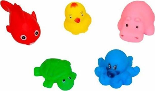 Sozzy Toys Neşeli Banyo Oyuncakları Sevimli Hayvanlar 5'li - Image 1