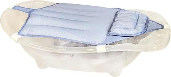 Sema Baby Köpüklü Kafa Destekli Bebek Banyo Filesi - Mavi - Image 1