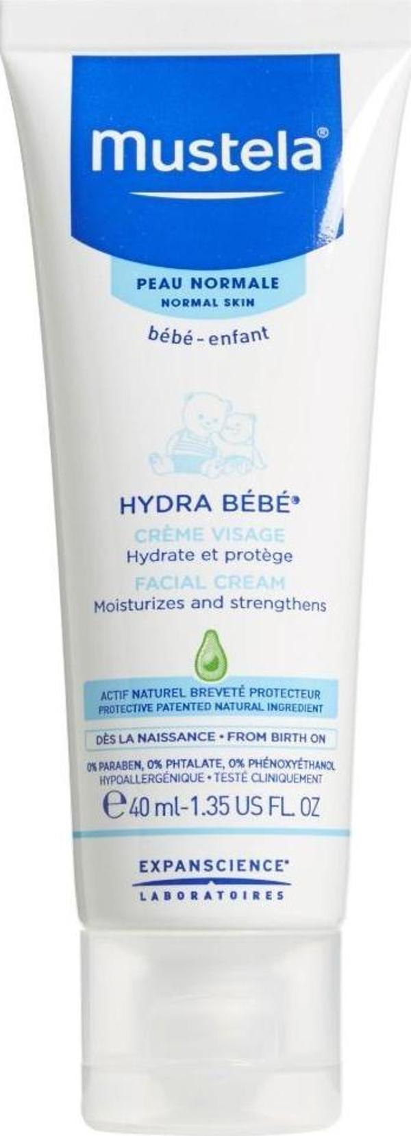 Mustela Hydra Bebe Organik Avokadolu Bebek Yüz Kremi - 40ML - Image 1