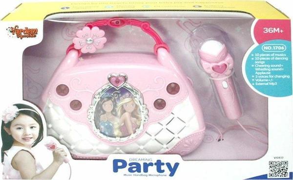 Mikrofonlu Mp3 Çalar Parti Müzikleri El Çantası - Image 1