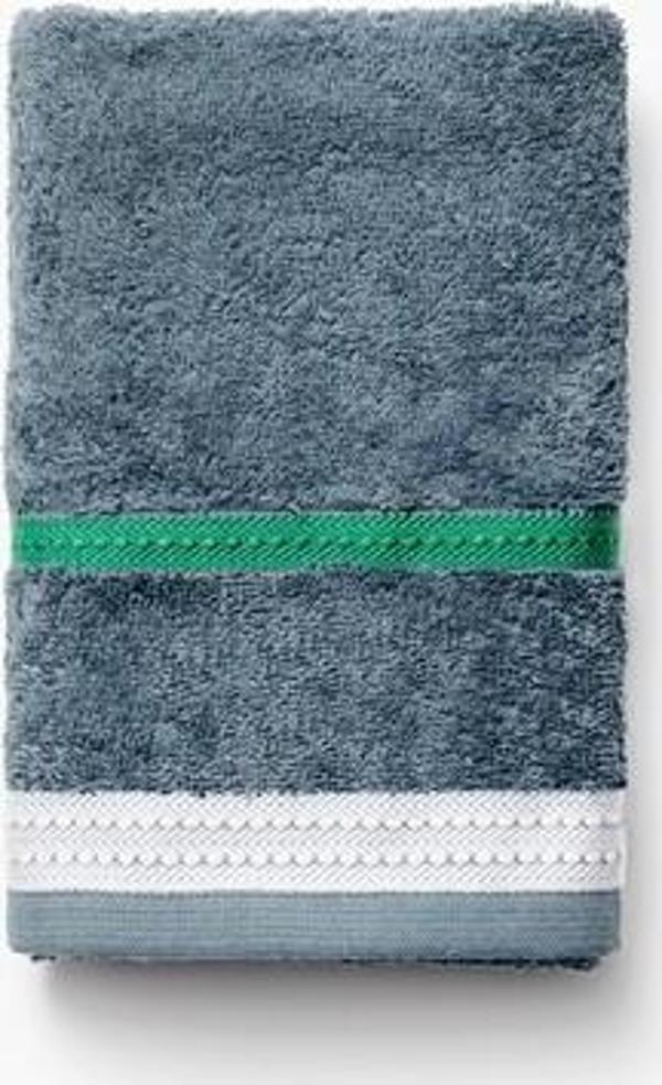 Benetton Home Yüz Havlusu, 30x50 cm, %100 Pamuk, Koyu Mavi Renkte, Neutral Seri - Image 1