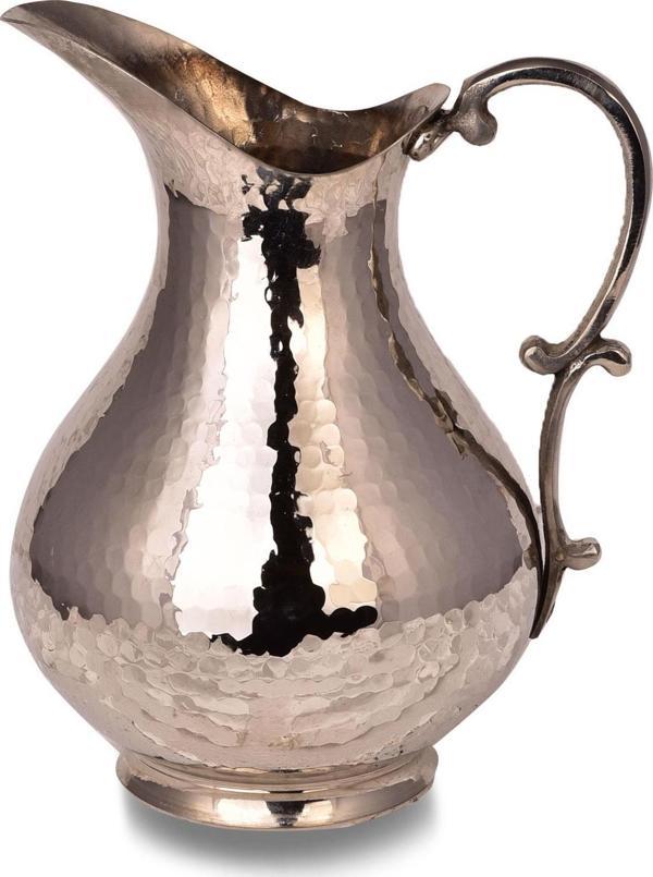 Cobper Premium Collection Göze Bakır Sürahi 2000ml Nikel - Image 1