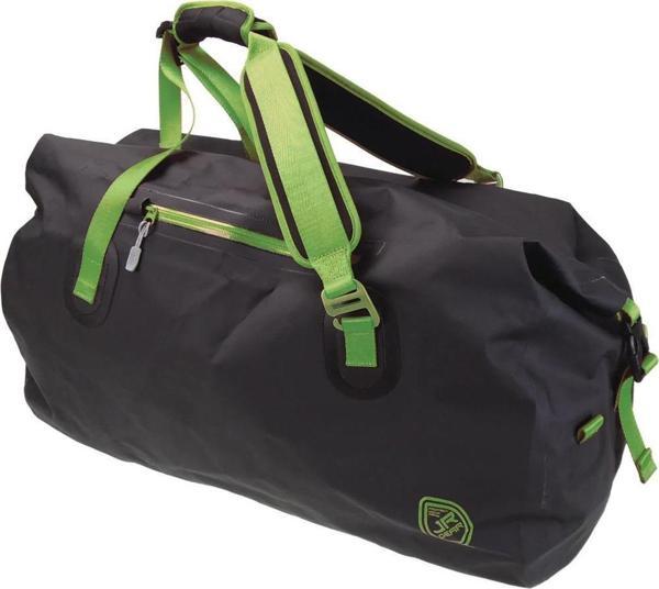 Jr Gear Roll Top Vinyl Duffel Su Geçirmez Spor Çanta 65 Litre-SİYAH-YEŞİL - Image 1