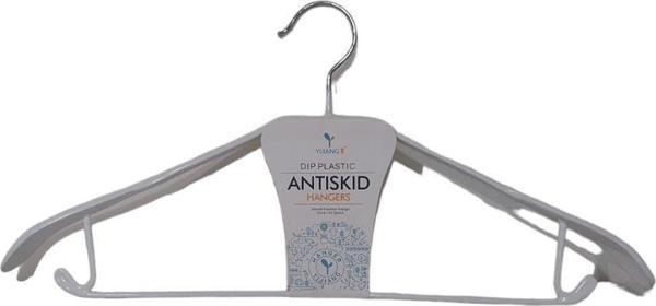 T.Concept Metal Plastik Dolap İçi Beyaz Elbise Ceket Askısı - Image 1