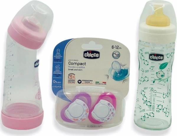 Chicco Bebeğinizin İlk Seti 3'lü Fırsat Paketi - Pembe - Image 1