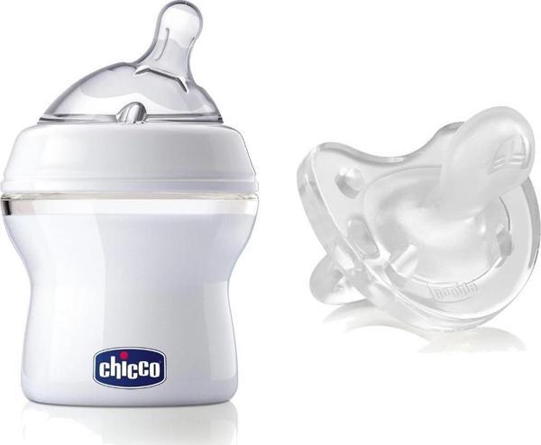 Chicco Natural Feeling Biberon 150 ml + Physio Soft Silikon Emzik Avantaj Paket - Image 1