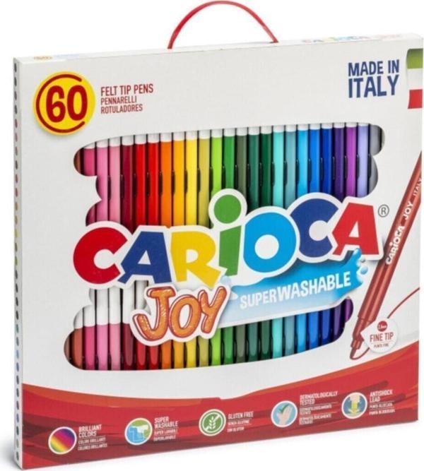 Carioca Joy Süper Yıkanabilir Keçeli Boya Kalemi 60lı - Image 1