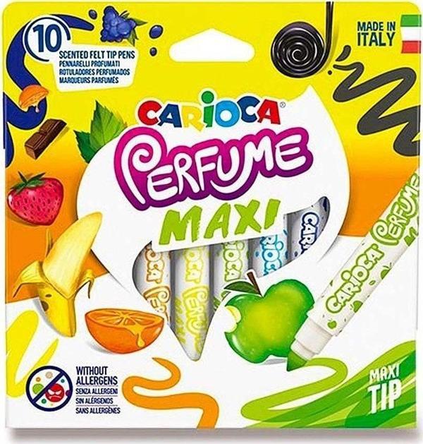 Carioca Kokulu Jumbo Keçeli Boya Kalemi 10'lu Çocuk Resim Seti - Image 1