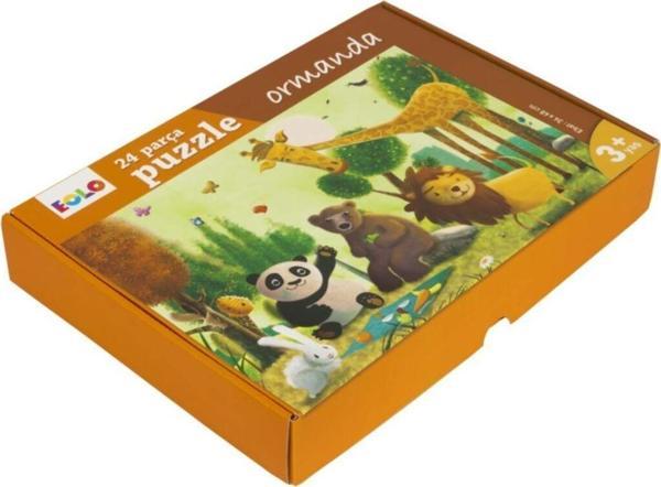 Eolo Yayıncılık Çocuklar Için Yer Puzzle 24 Parça - Ormanda - Eolo - Image 1