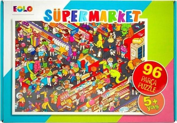 Eolo Yayınları 96 Parça Puzzle - Süpermarket - Eolo - Image 1