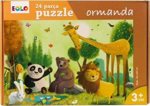 Eolo Yayınları Ormanda 24 Parça Yer Puzzle - Eolo - Image 1