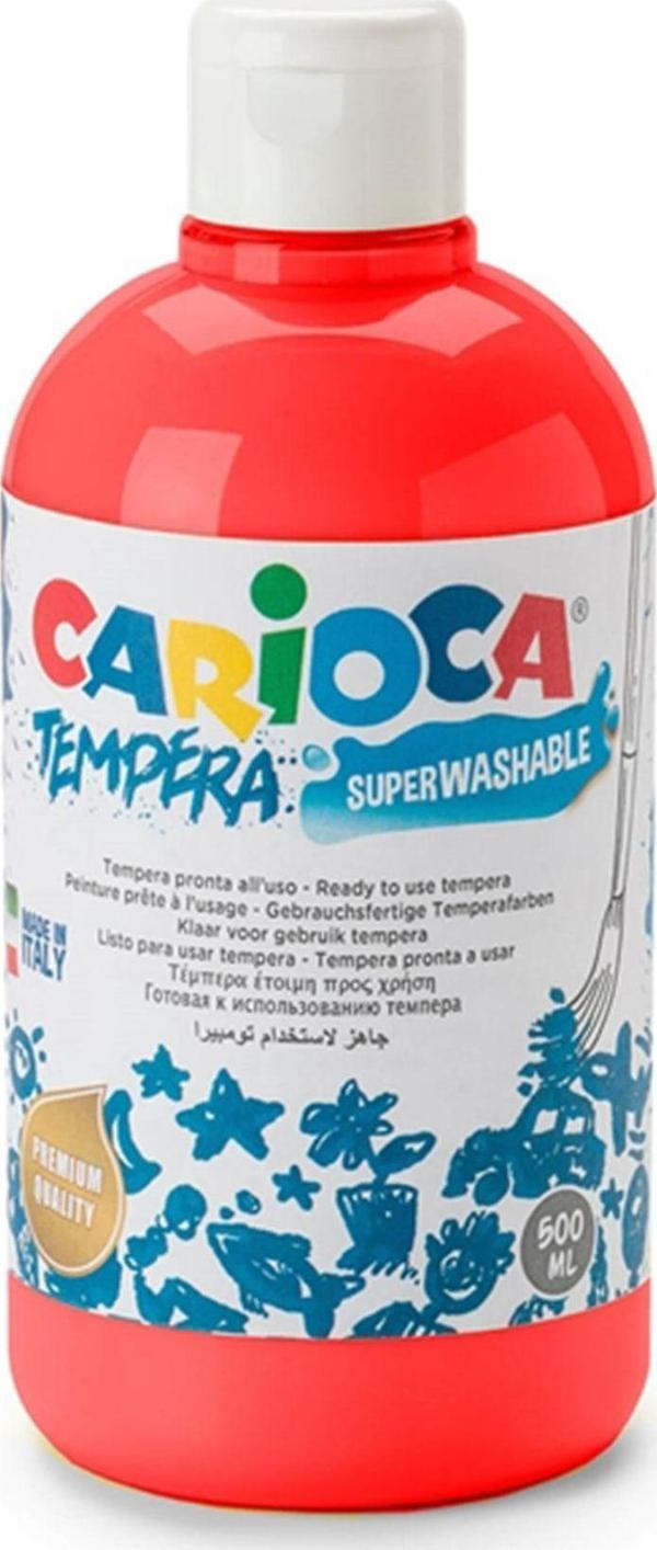Carioca Süper Yıkanabilir Kırmızı Parmak Boya - Image 1