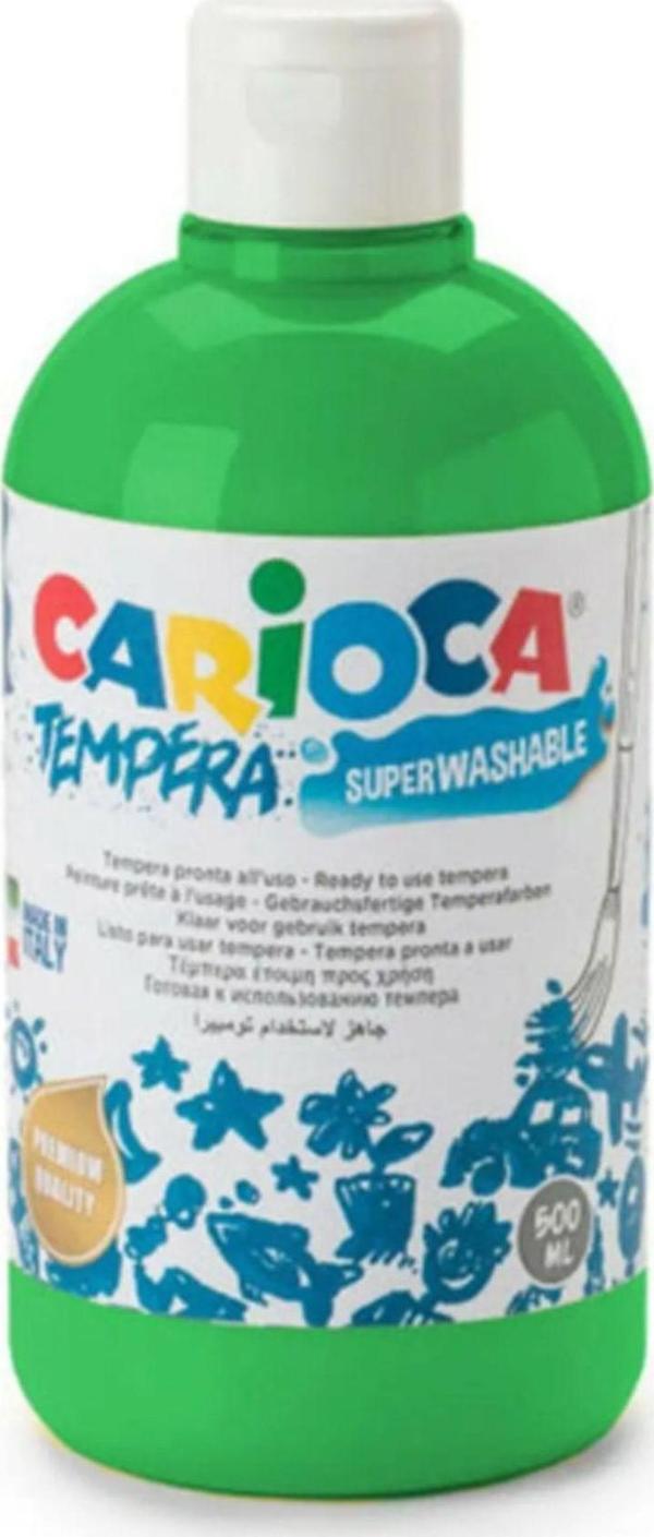 Carioca Süper Yıkanabilir Koyu Yeşil Parmak Boya - 500ml - Image 1