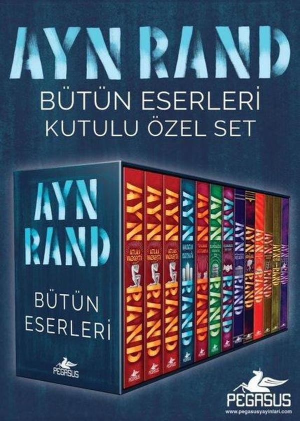 Ayn Rand Bütün Eserleri Kutulu Özel Seti - 13 Kitap Takım - Pegasus Yayınevi - Image 1
