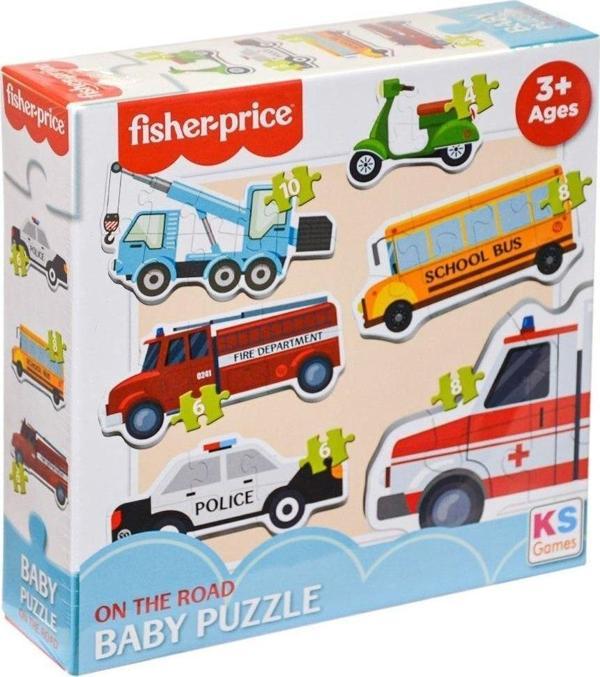 Ks Puzzle Fp 13414 Fisher Price Baby Puzzle On The Road -kspuzzle - Image 1