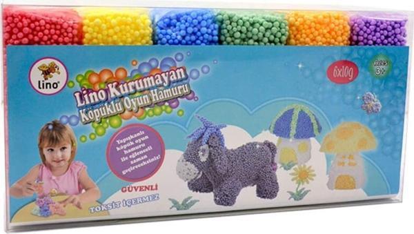 Lino Lıno Kurumayan Köpük Oyun Hamuru 6 Adet - Image 1