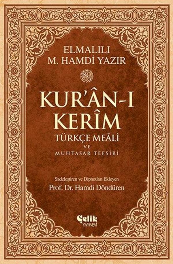 Kur'an-ı Kerim Türkçe Meali ve Muhtasar Tefsiri - Çelik Yayınevi - Image 1
