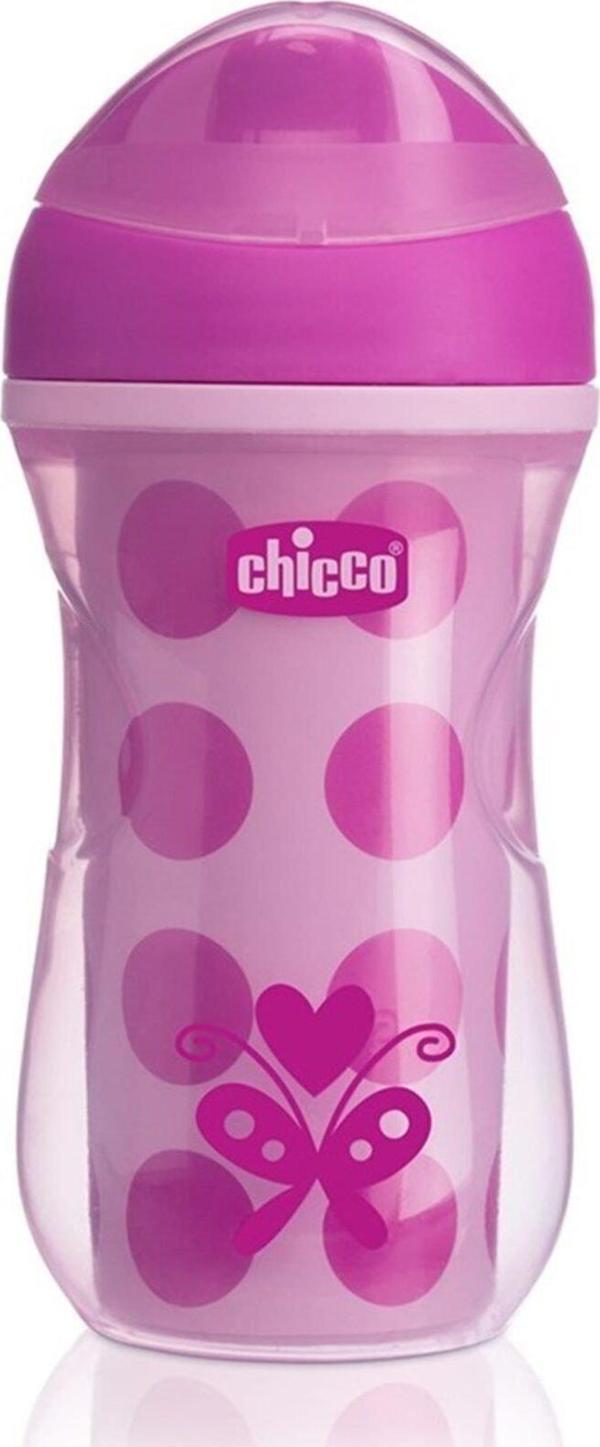 Chicco Isı Yalıtımlı Aktif Bardak 266 Ml 14 Ay+ Kız - Pembe - Image 1