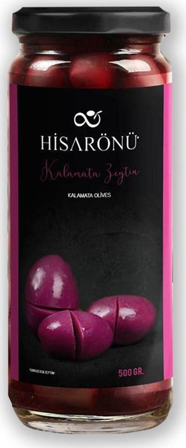 Hisarönü Kalamata Zeytin Cam Kavanoz İri 500 g ℮ - Image 1